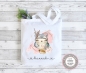 Preview: Tasche Indianer Eule Wechselwäsche Wechselkleidung (personalisiert) für Kindergarten  Wunschname KITA Kindergarten Einschulung Lüttentüddel®